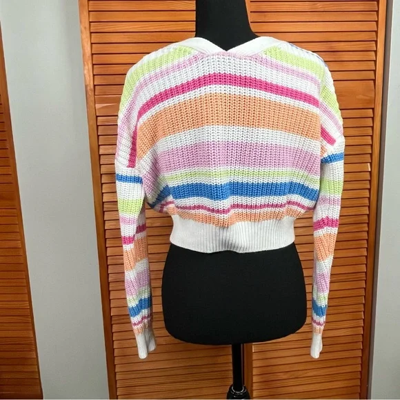 Jessica Simpson Multicolor Striped Cardigan - Picture 4 of 7